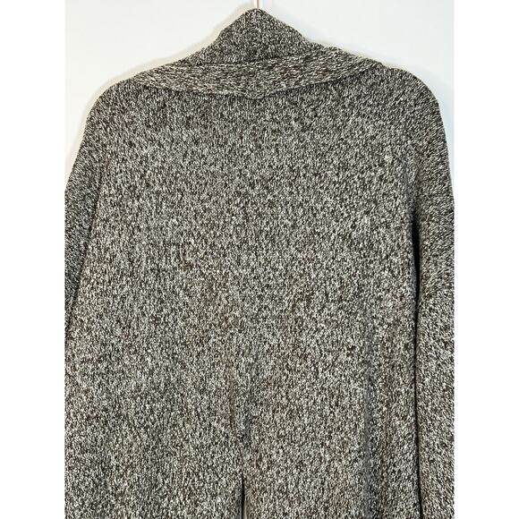 NWT Stylewe Brown and White Super Long Line Open Front Cardigan Sweater Large - Picture 6 of 11